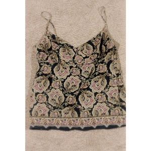One-of-a-kind Silk Cami, print